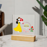 The Best Mom-Jewelry-Acrylic Square with LED Base-3-Chic Pop