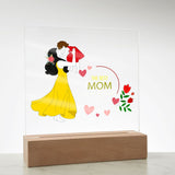 The Best Mom-Jewelry-Acrylic Square with LED Base-6-Chic Pop