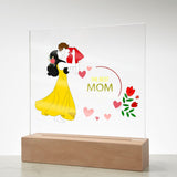 The Best Mom-Jewelry-Acrylic Square with LED Base-7-Chic Pop