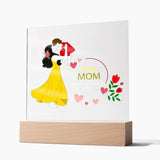 The Best Mom-Jewelry-Acrylic Square with LED Base-9-Chic Pop