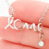 To The Woman Who Raised Me-Jewelry-High Polished .316 Surgical Steel Scripted Love-3-Chic Pop