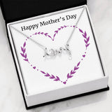 Happy Mother's Day-Jewelry-High Polished .316 Surgical Steel Scripted Love-2-Chic Pop