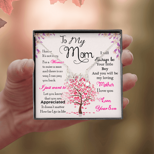 To My Mom-Jewelry-High Polished .316 Surgical Steel Scripted Love-19-Chic Pop