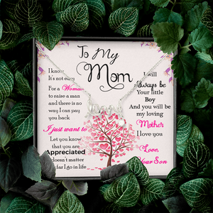 To My Mom-Jewelry-High Polished .316 Surgical Steel Scripted Love-22-Chic Pop