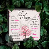 To My Mom-Jewelry-High Polished .316 Surgical Steel Scripted Love-22-Chic Pop