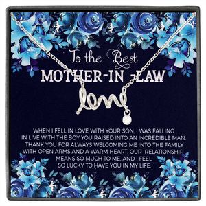 To The Best Mother In Law-Jewelry-High Polished .316 Surgical Steel Scripted Love-13-Chic Pop