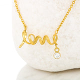 Thank You For All You Do-Jewelry-High Polished .316 Surgical Steel Scripted Love-9-Chic Pop