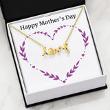 Happy Mother's Day-Jewelry-High Polished .316 Surgical Steel Scripted Love-7-Chic Pop