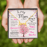 To My Mom-Jewelry-High Polished .316 Surgical Steel Scripted Love-25-Chic Pop