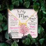 To My Mom-Jewelry-High Polished .316 Surgical Steel Scripted Love-28-Chic Pop