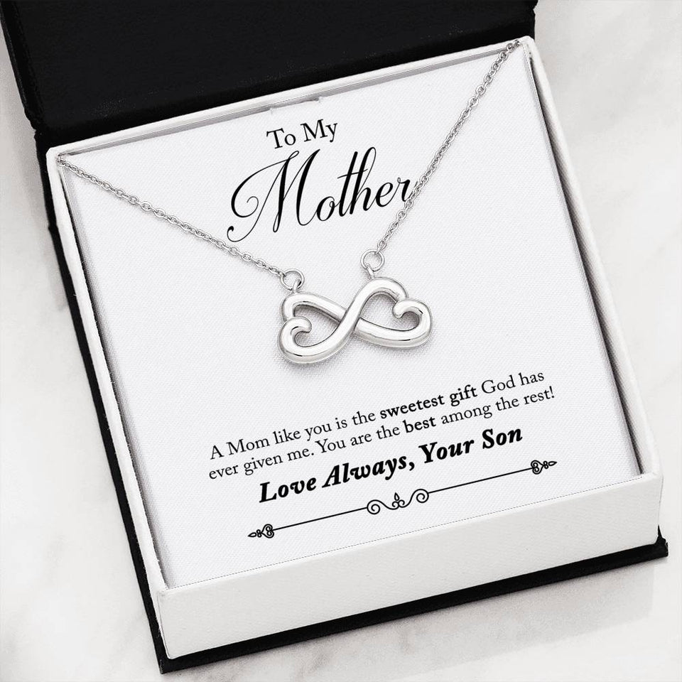To Mother from Son-Jewelry-14k White Gold Finish-2-Chic Pop
