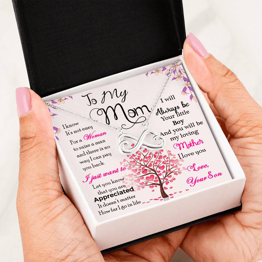 To My Mom-Jewelry-14k White Gold Finish-1-Chic Pop