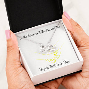 To The Woman Who Raised Me-Jewelry-14k White Gold Finish-1-Chic Pop