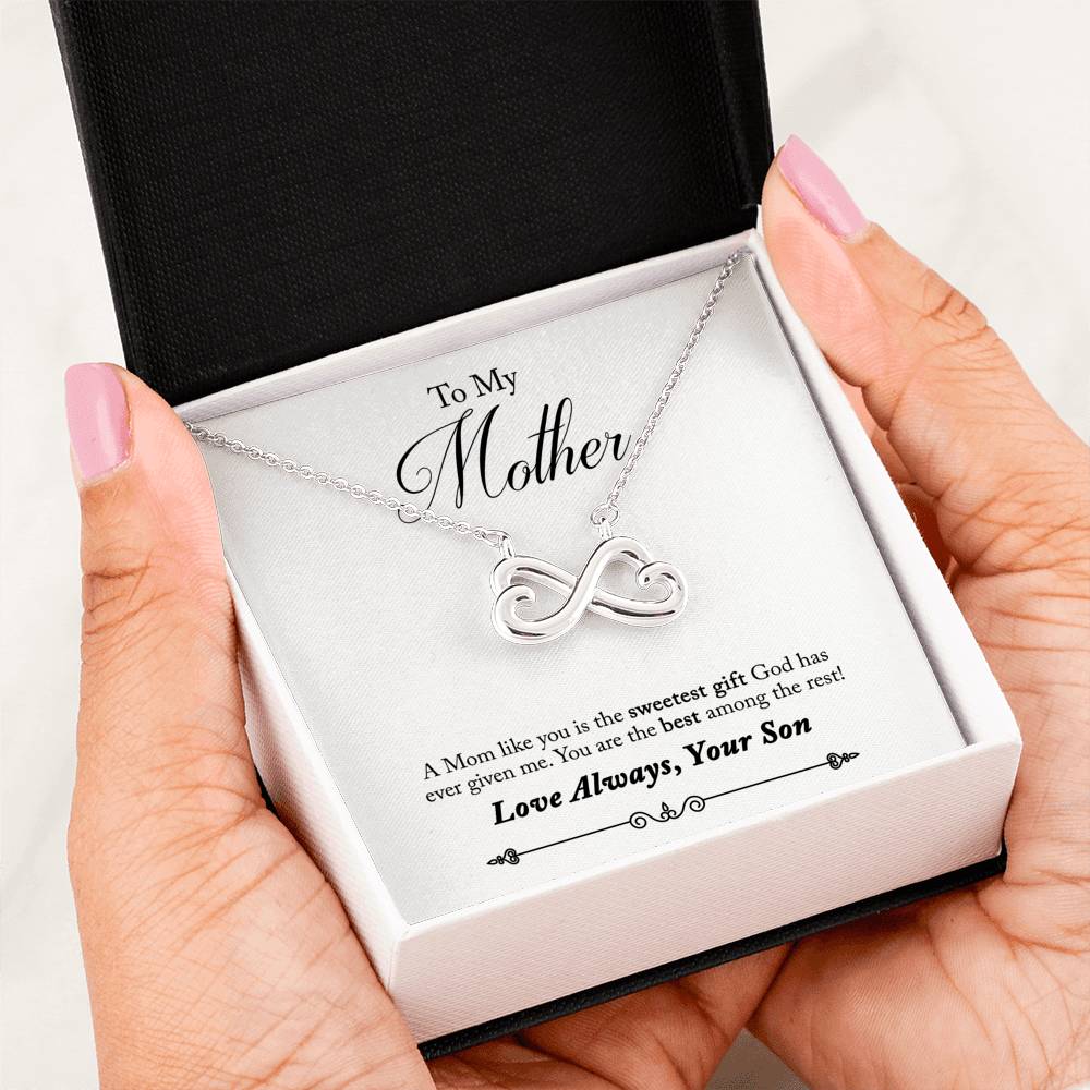 To Mother from Son-Jewelry-14k White Gold Finish-1-Chic Pop
