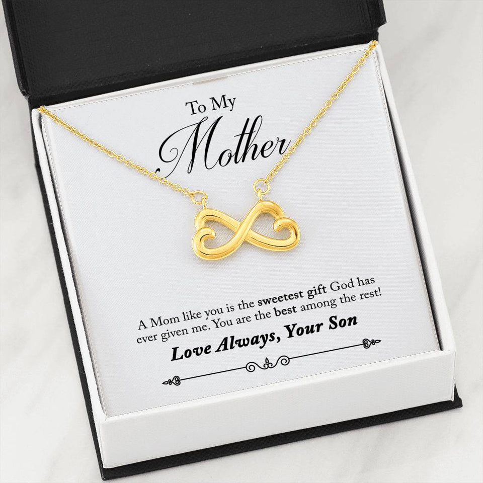 To Mother from Son-Jewelry-14k White Gold Finish-7-Chic Pop