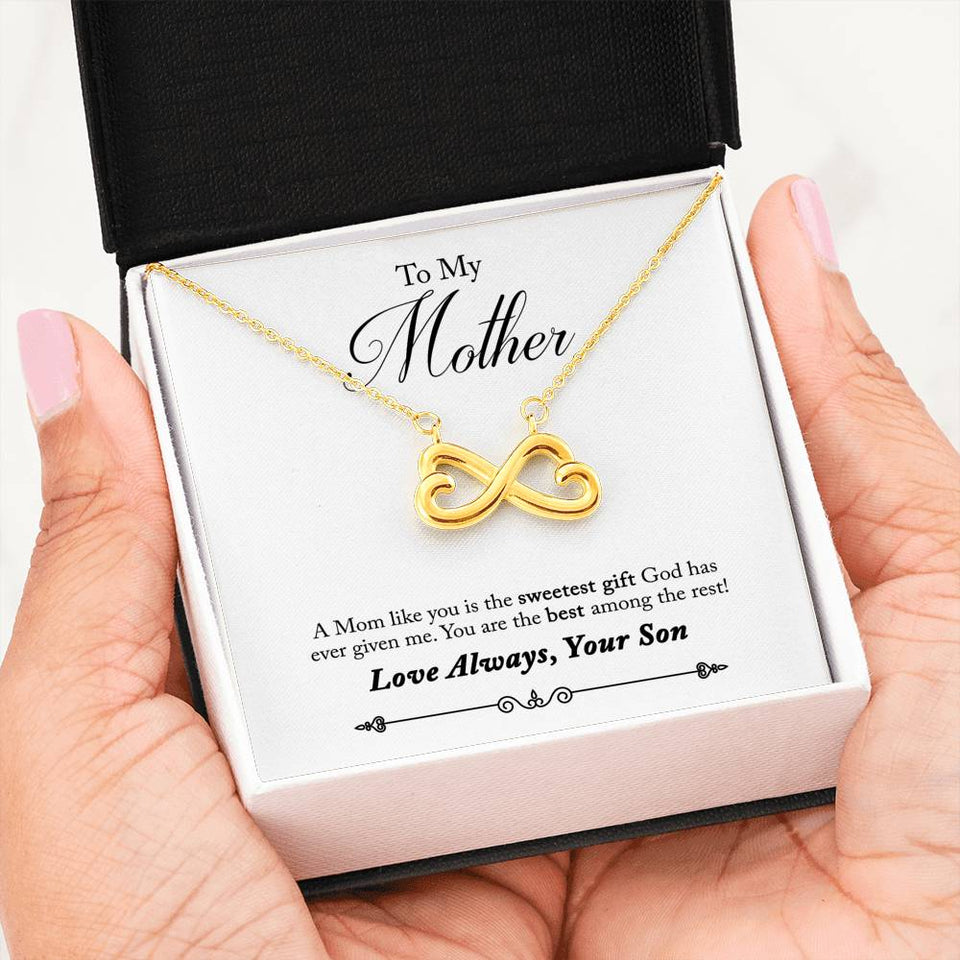 To Mother from Son-Jewelry-14k White Gold Finish-6-Chic Pop