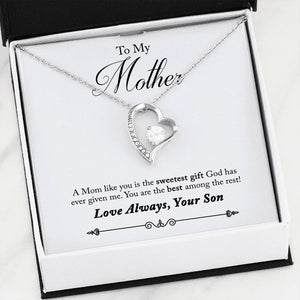 To Mother from Son-Jewelry-14k White Gold Finish-14-Chic Pop