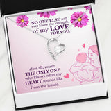 NO ONE ELSE will ever know the strength of my LOVE FOR YOU-Jewelry-14k White Gold Finish-2-Chic Pop