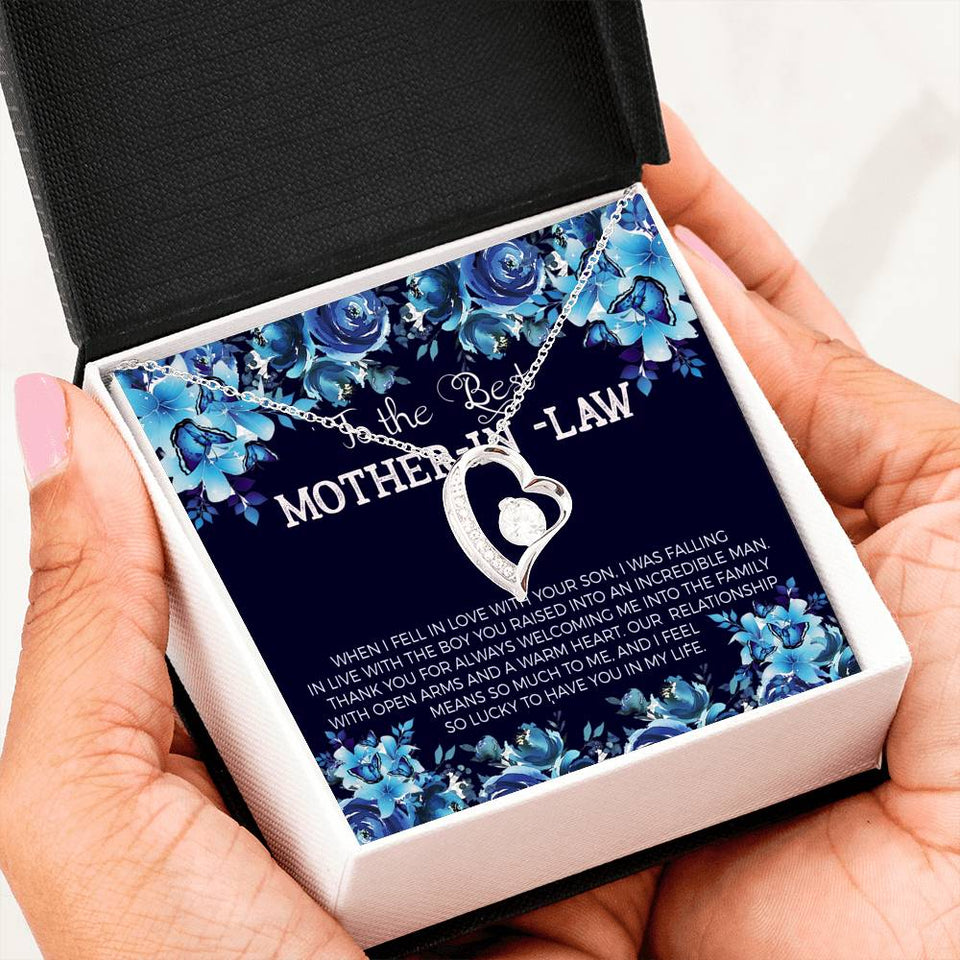 To The Best Mother In Law-Jewelry-14k White Gold Finish-1-Chic Pop