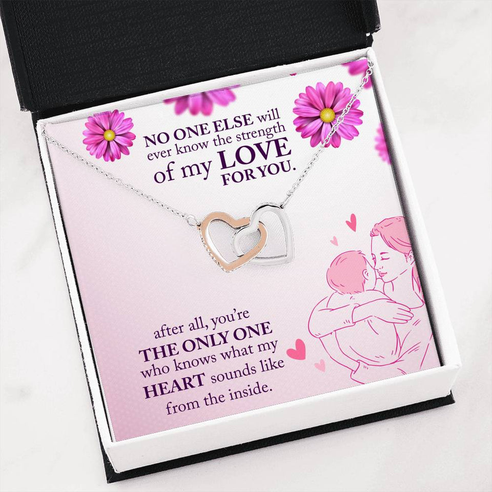 No ONE ELSE will ever know the strength of my love for you-Jewelry-Interlocking Heart Necklace-2-Chic Pop