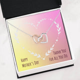 Thank You-Jewelry-Interlocking Heart Necklace-2-Chic Pop
