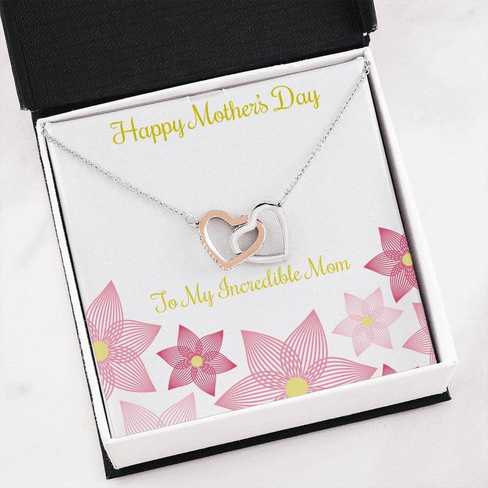 Happy Mother's Day-Jewelry-Interlocking Heart Necklace-2-Chic Pop