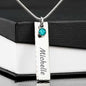 For the most wonderful nurse girlfriend-Jewelry-Birthstone Name Necklace (Stainless Steel)-6-Chic Pop