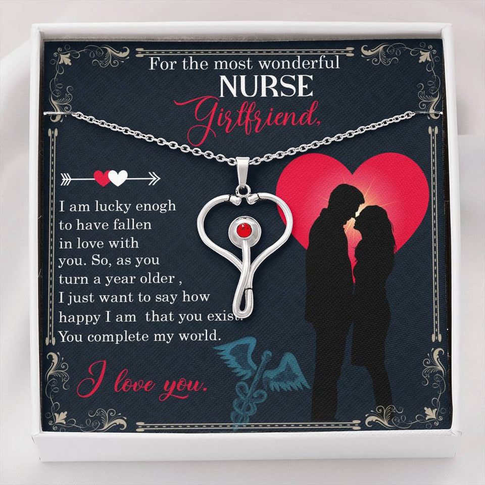 For the most wonderful nurse girlfriend-Jewelry-Mahogany Style Luxury Box-1-Chic Pop