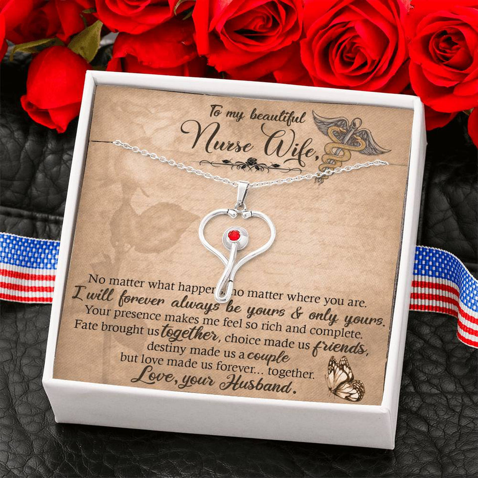 To My beautiful Nurse Wife In This Difficult Time-Jewelry-Standard Box-3-Chic Pop