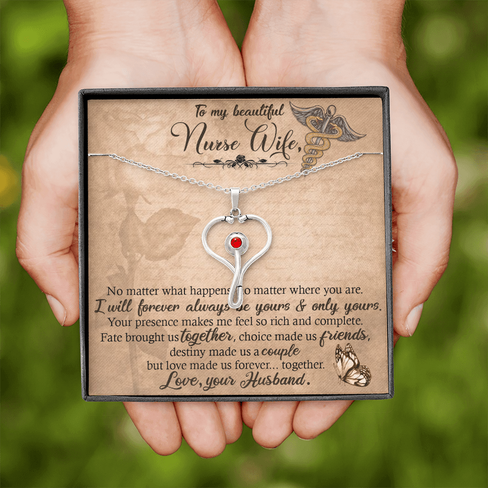 To My beautiful Nurse Wife In This Difficult Time-Jewelry-Standard Box-16-Chic Pop