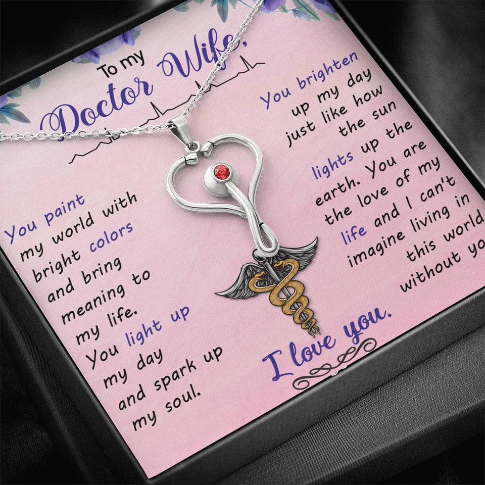 To my doctor wife you paint my world-Jewelry-Standard Box-2-Chic Pop