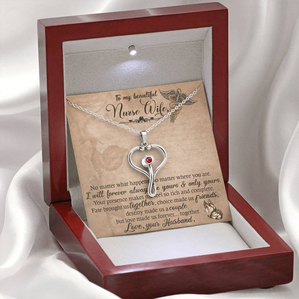 To My beautiful Nurse Wife In This Difficult Time-Jewelry-Standard Box-8-Chic Pop