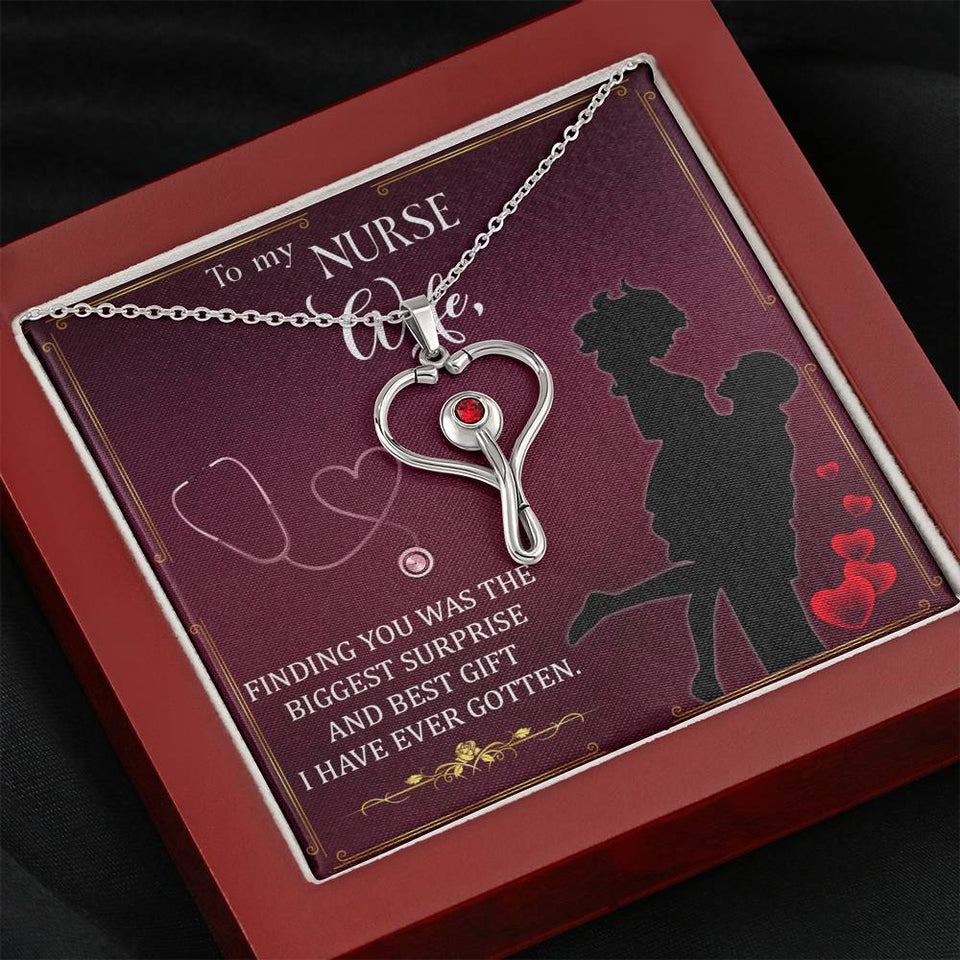 To My Nurse Wife-Jewelry-Mahogany Style Luxury Box-7-Chic Pop