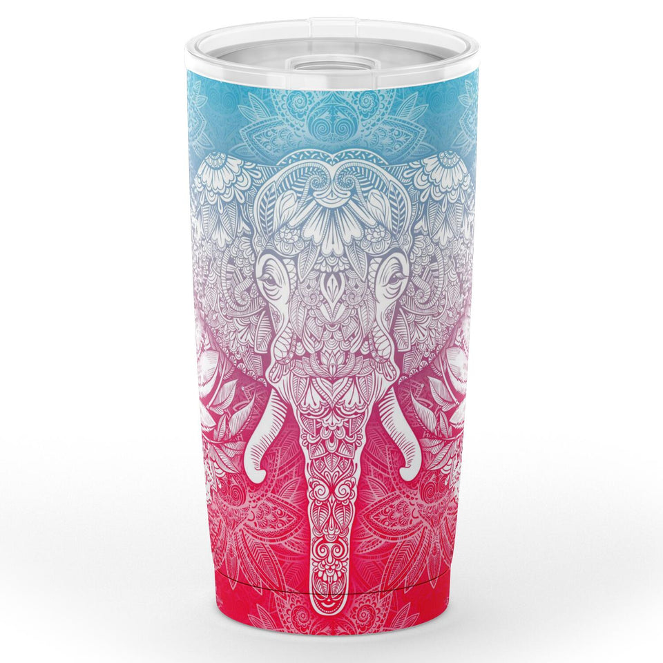 Mandala Elephant-20oz Tumbler - AOP-20oz-1-Chic Pop