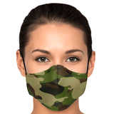 Green Camo Face Mask - Camouflage-Fashion Face Mask - AOP-1pc - Adult Fashion Face Mask-No additional filters-5-Chic Pop