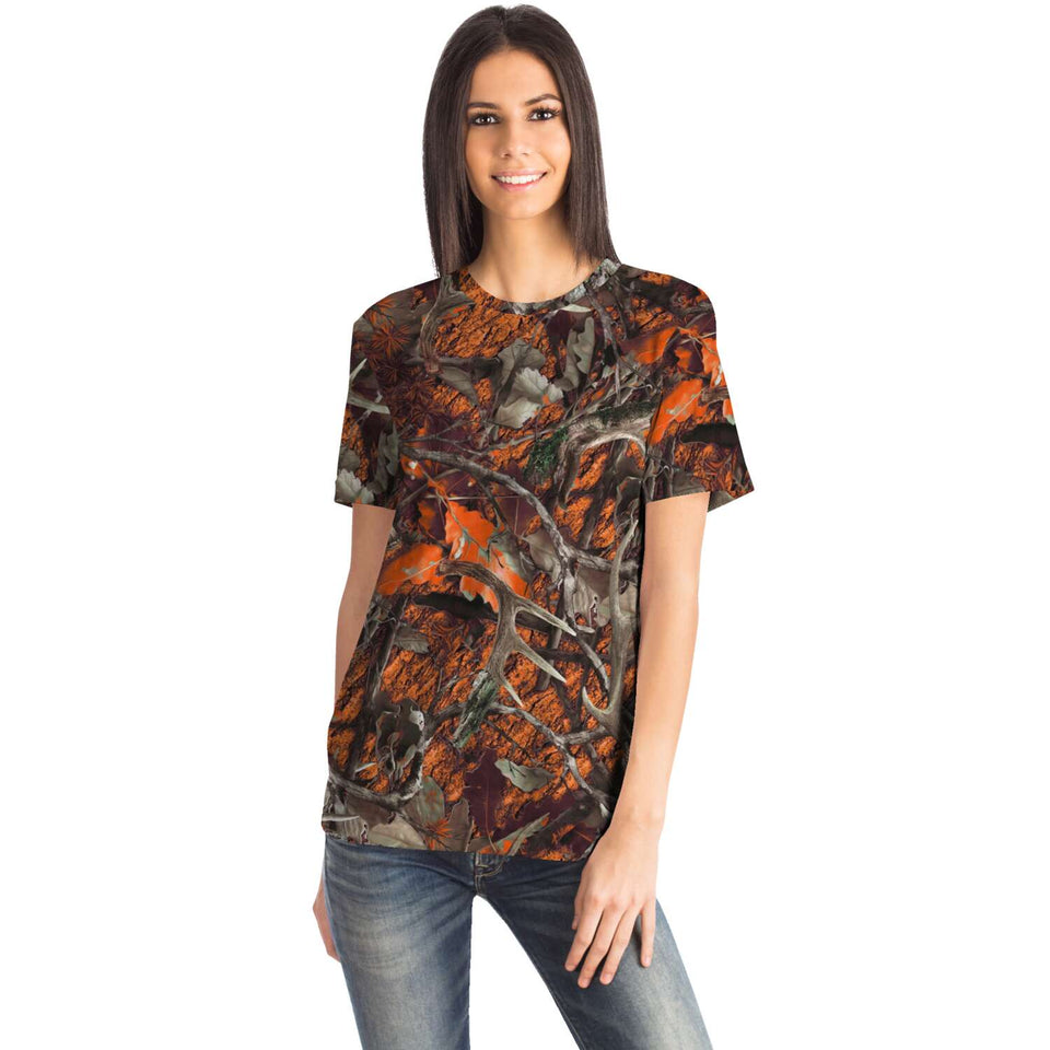 Camo Orange-T-shirt-XS-2-Chic Pop