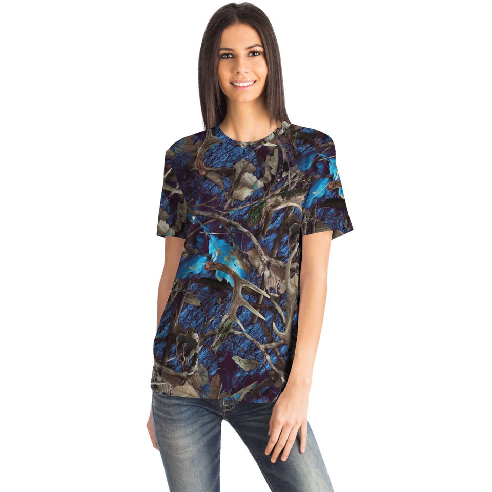 Camo Turquoise-T-shirt-XS-2-Chic Pop