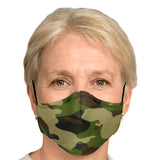 Green Camo Face Mask - Camouflage-Fashion Face Mask - AOP-1pc - Adult Fashion Face Mask-No additional filters-8-Chic Pop