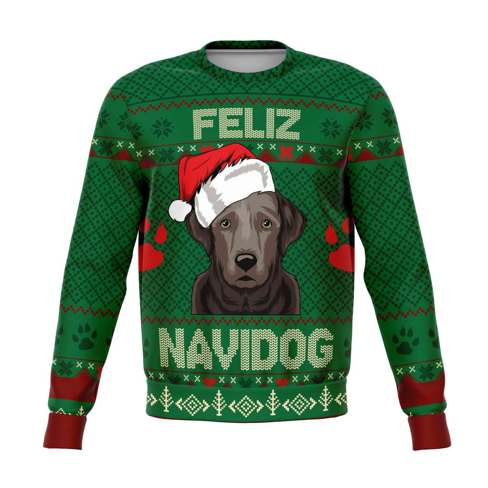 Feliz Navidog - Labrador-Fashion Sweatshirt - AOP-XS-1-Chic Pop