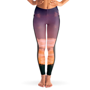 Summer Vibe-Mesh Pocket Legging - AOP-XS-1-Chic Pop