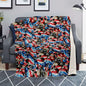 American Barbwire Skulls-Premium Microfleece Blanket - AOP-M-1-Chic Pop