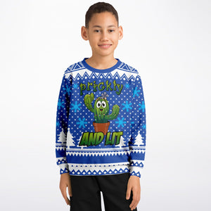 Prickly and Lit-Fashion Kids/Youth Sweatshirt – AOP-XXS-1-Chic Pop