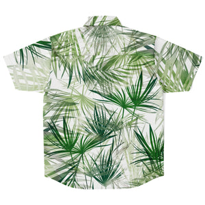 Flower Tropical-Short Sleeve Button Down Shirt - AOP-XS-8-Chic Pop