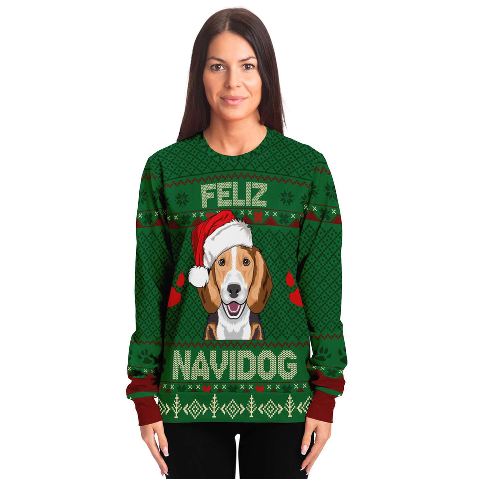 Feliz Navidog - Beagle-Fashion Sweatshirt - AOP-XS-7-Chic Pop