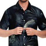 Flower Abstrait-Short Sleeve Button Down Shirt - AOP-XS-8-Chic Pop