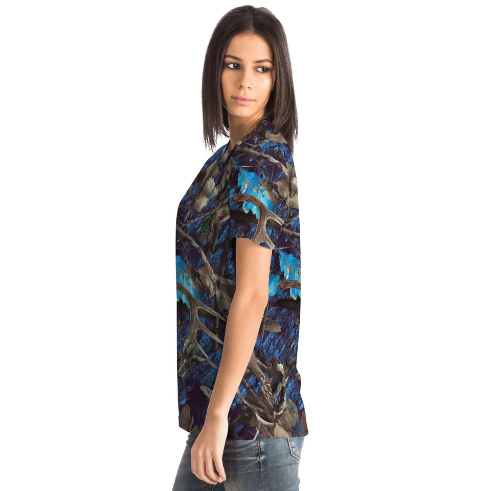 Camo Turquoise-T-shirt-XS-5-Chic Pop