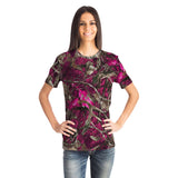 Camo Pink-T-shirt-XS-1-Chic Pop