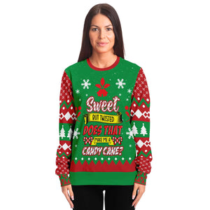 Candy Cane-Fashion Sweatshirt - AOP-XS-7-Chic Pop